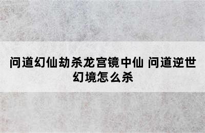 问道幻仙劫杀龙宫镜中仙 问道逆世幻境怎么杀